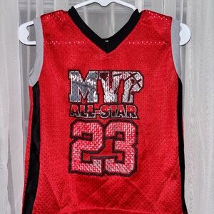 All-Star '23 Red Kids Basketball Tank Top